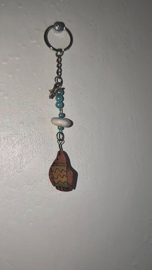 Coconut Husk Keychain