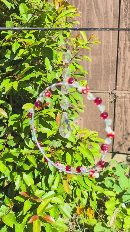 Mushroom Hoop Suncatcher