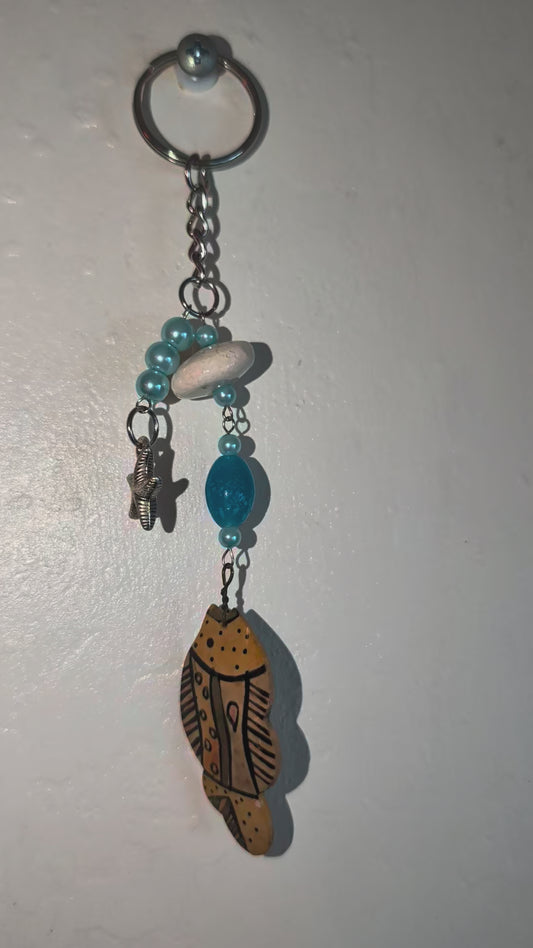 Coconut Husk Keychain